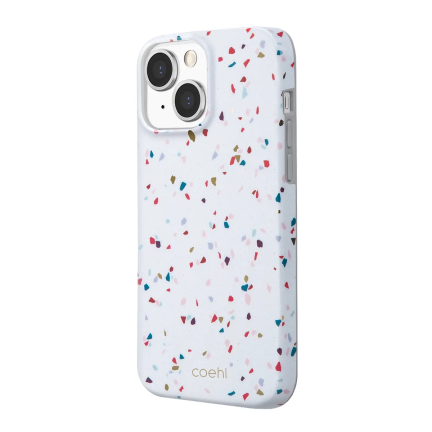 Чехол iPhone 13 Uniq Coehl Terrazzo White White (Белый)