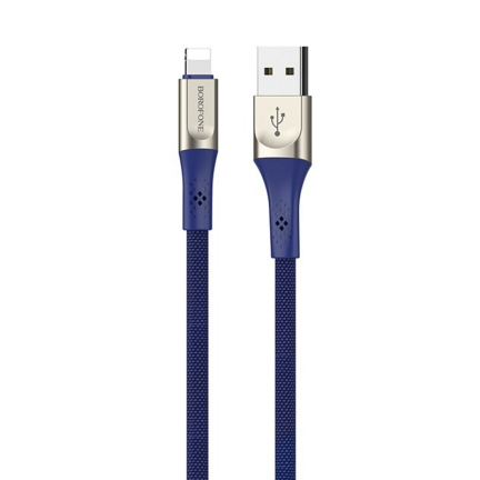 Кабель USB - Lightning / Borofone BU7 / 1M / Синий