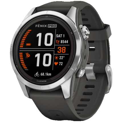 Garmin Fenix 7S Pro Solar Silver / Graphite Band (010-02776-01)