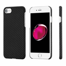 Чехол-накладка iPhone 7/8/SE(2020) Pitaka MagEZ Case Черно-Серый (в полоску)/Кевлар (арамид)