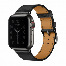 Apple Watch Herm?s S6 40mm (Cellular) Space Black Stainless Steel Case / Noir Single Tour