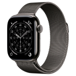 Apple Watch 11 42mm Slate Titanium Case / Slate Milanese Loop