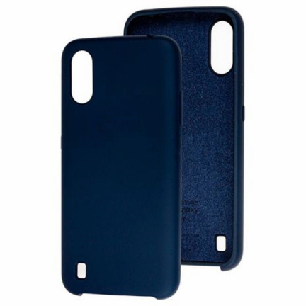 Чехол Galaxy A01 Silicone Cover Midnight Blue (Синий)