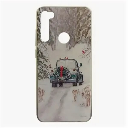 Чехол Xiaomi Redmi Note 8T Силикон Car In Snow Red (Красный)