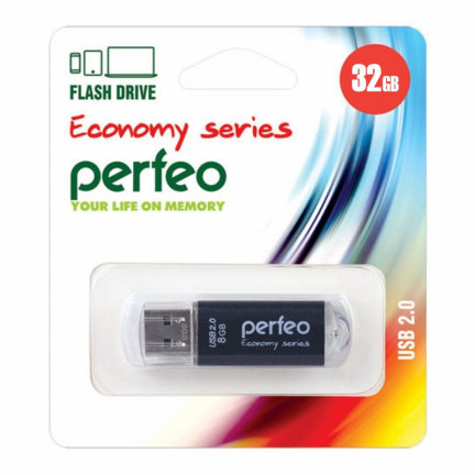 USB Накопитель Perfeo E01 32GB Black