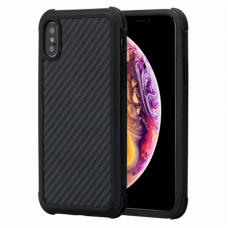 Чехол-накладка iPhone X/XS Pitaka MagEZ Case Pro (Противоударный) Черно-Серый (в полоску)/Кевлар (арамид)