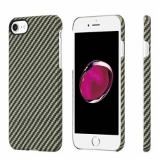 Чехол-накладка iPhone 7/8/SE(2020) Pitaka MagEZ Case Черно-Зеленый (в полоску)/Кевлар (арамид)