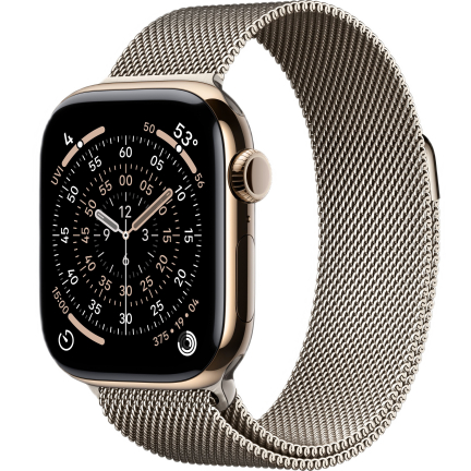 Apple Watch 11 42mm Steel Gold / Titanium Case