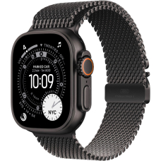 Apple Watch Ultra 3 (2025) 49mm Black Titanium Case with Black Titanium Milanese