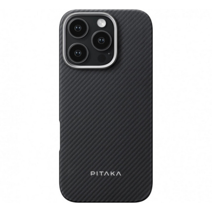 Чехол iPhone 16 Pro Max Pitaka Ultra-Slim Case Black Gray Black (Черный)